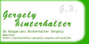 gergely winterhalter business card